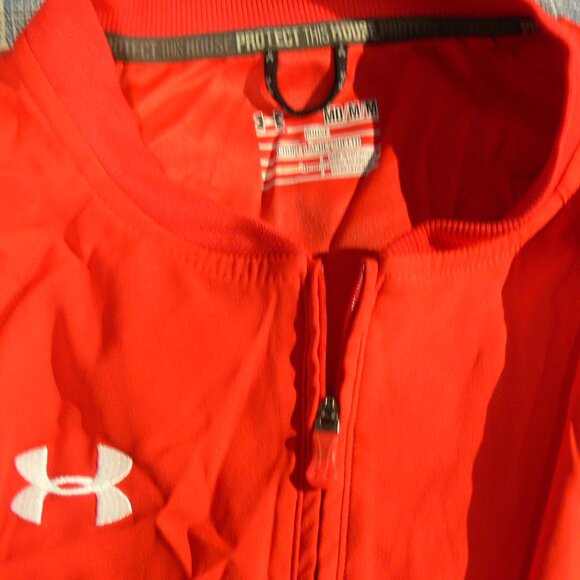 UNDER ARMOUR POLO SHIRT ORANGE,MEDIUM - Picture 2 of 3